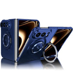 MagSafe Hinge Protection Case with 360° Rotatable Ring Kickstand for iPhone Duo