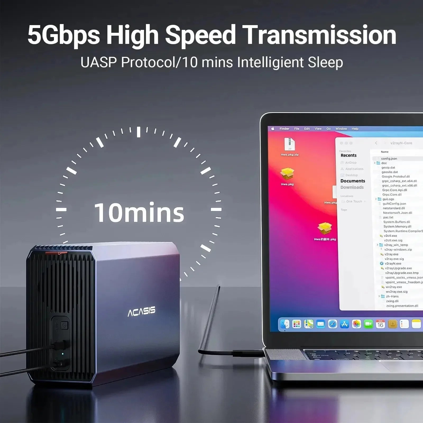 Acasis 3.5-Inch Dual Bay HDD/SSD External Case