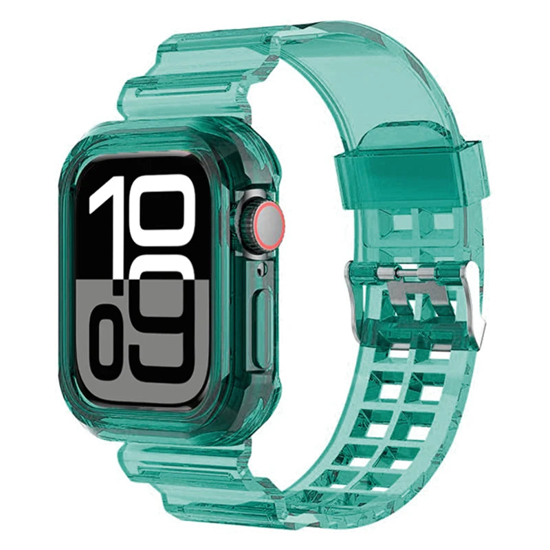 Protective Silicone Case + Wristband for Apple Watch