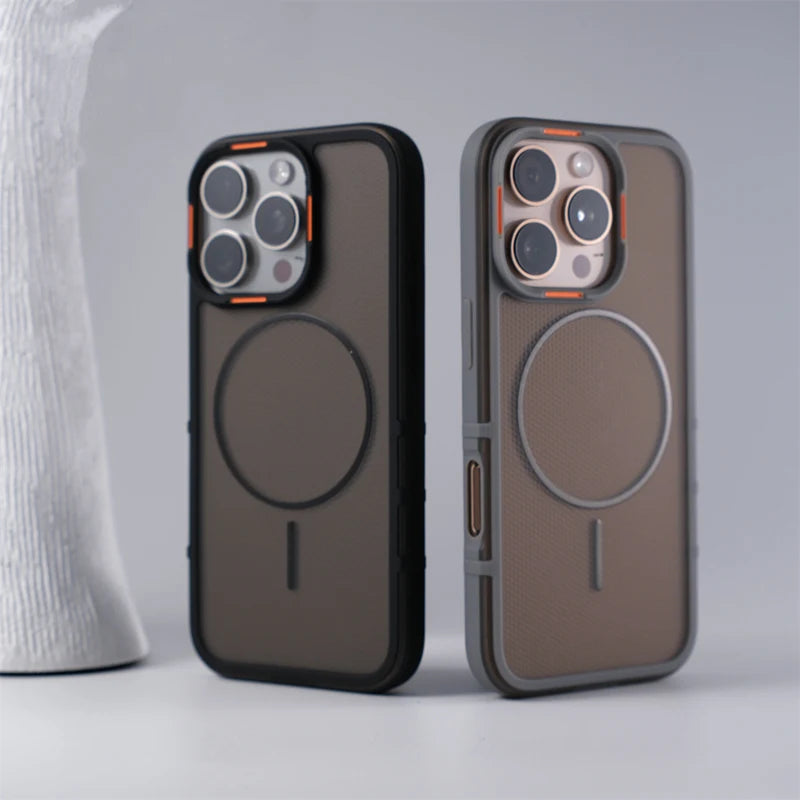 Soft Edge Frosted Translucent MagSafe PC Case for iPhone 16 Series