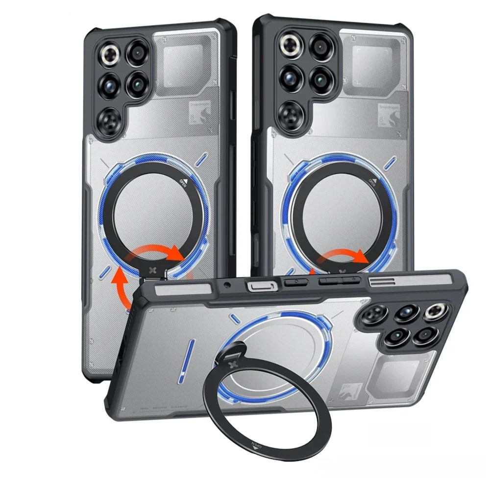 Shockproof Airbag Case with Magnetic Ring Stand for ZTE nubia Red Magic 9 Series