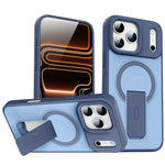 Shockproof MagSafe Matte Case with Built-In Holder for iPhone 17 Series