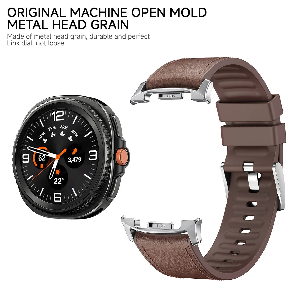 Premium Leather Replacement Bracelet for Samsung Galaxy Watch 8 / Galaxy Watch 8 Classic