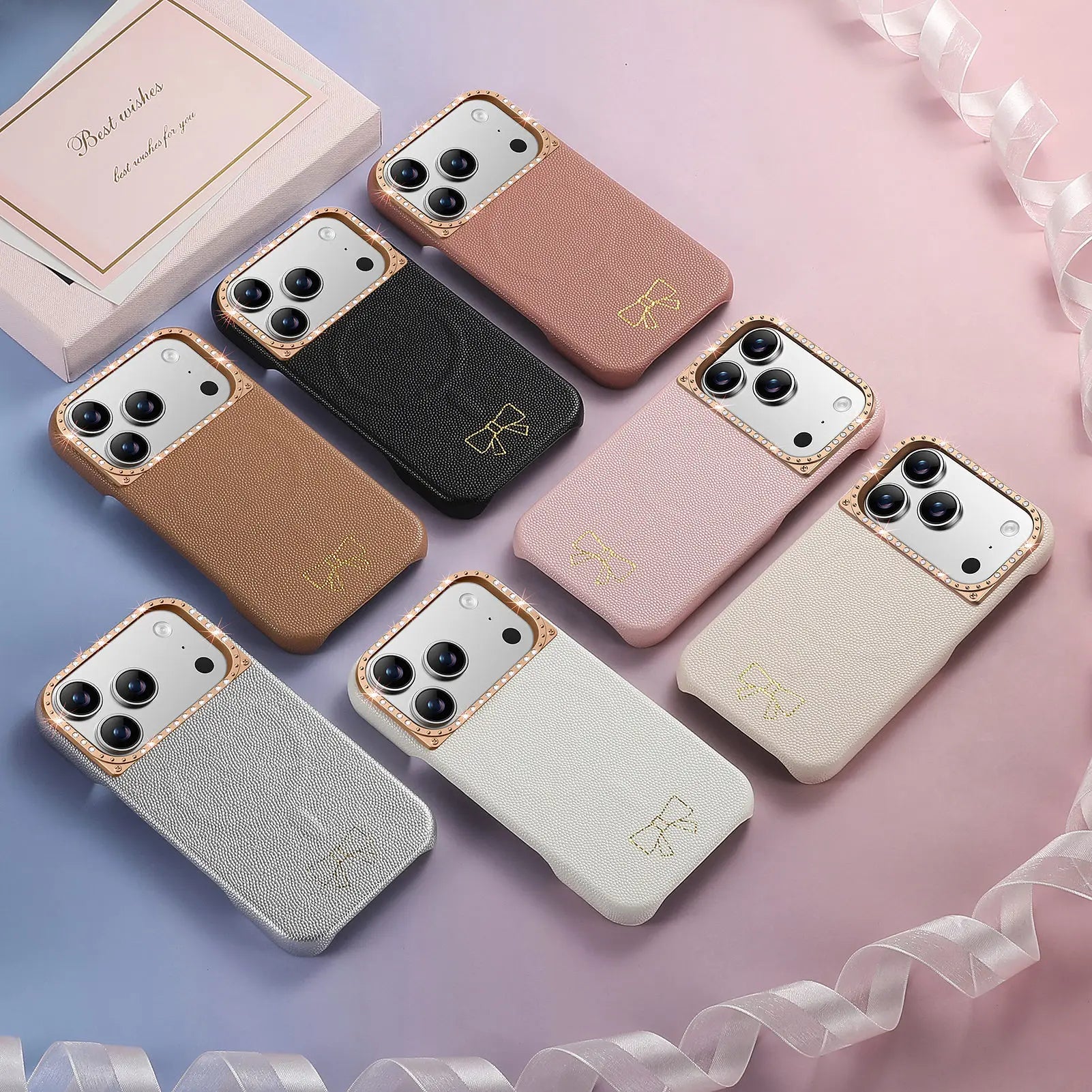 Bow Pattern MagSafe Case for iPhone 17 Series