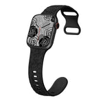 Floral Rose Engraved Bracelet Strap for Apple Watch