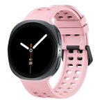 Perforated Silicone Watch Band with Quick-Release Tab for Samsung Galaxy Watch Ultra 2