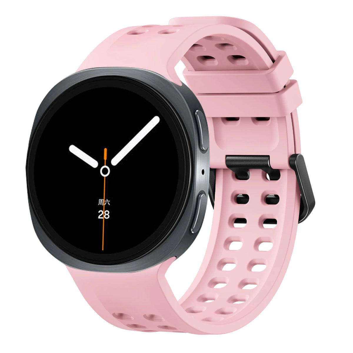 Perforated Silicone Sport Band with Quick-Release Tab for Samsung Galaxy Watch 9