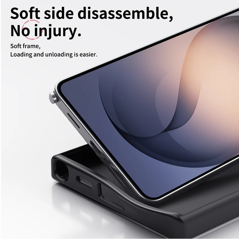Premium Carbon Fiber Style Magnetic Case  With Kickstand for Samsung Galaxy S25 Series