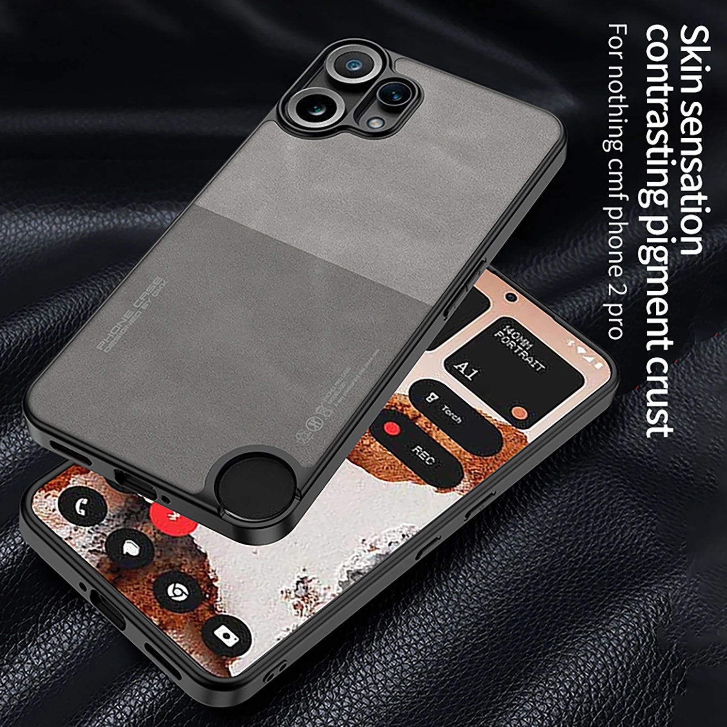 Premium Frosted Leather Shockproof Case for Nothing CMF Phone 2 Pro