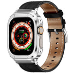 Luxury Metal Frame & Leather Strap Modification Kit for Apple Watch