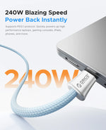 ORICO 240W USB-C Braided Fast Charging Cable