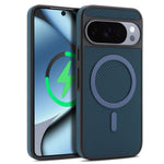 Carbon Fiber Magnetic Leather Case for Google Pixel 9 Series