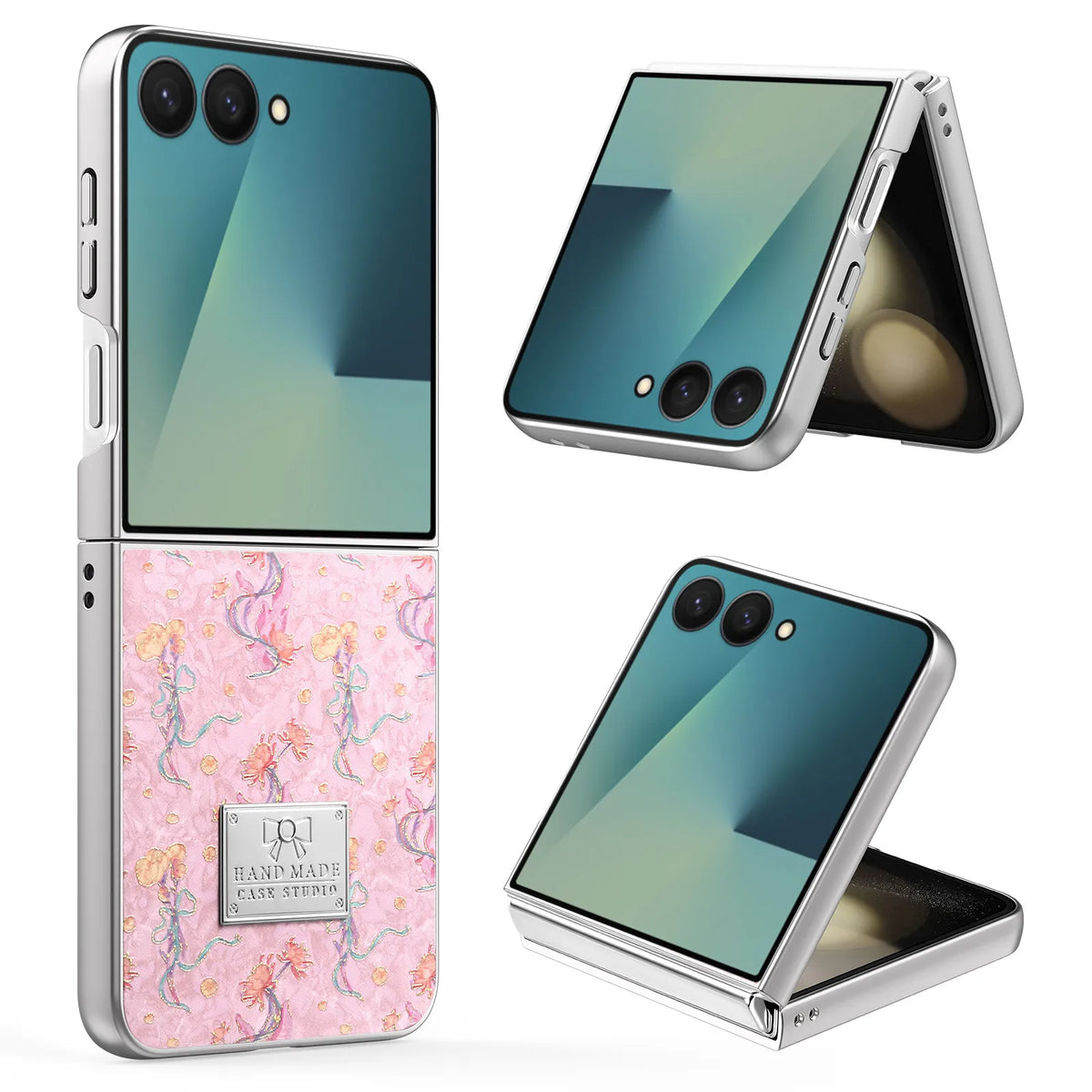 Shockproof Embossed Leather Case for Samsung Galaxy Z Flip 8