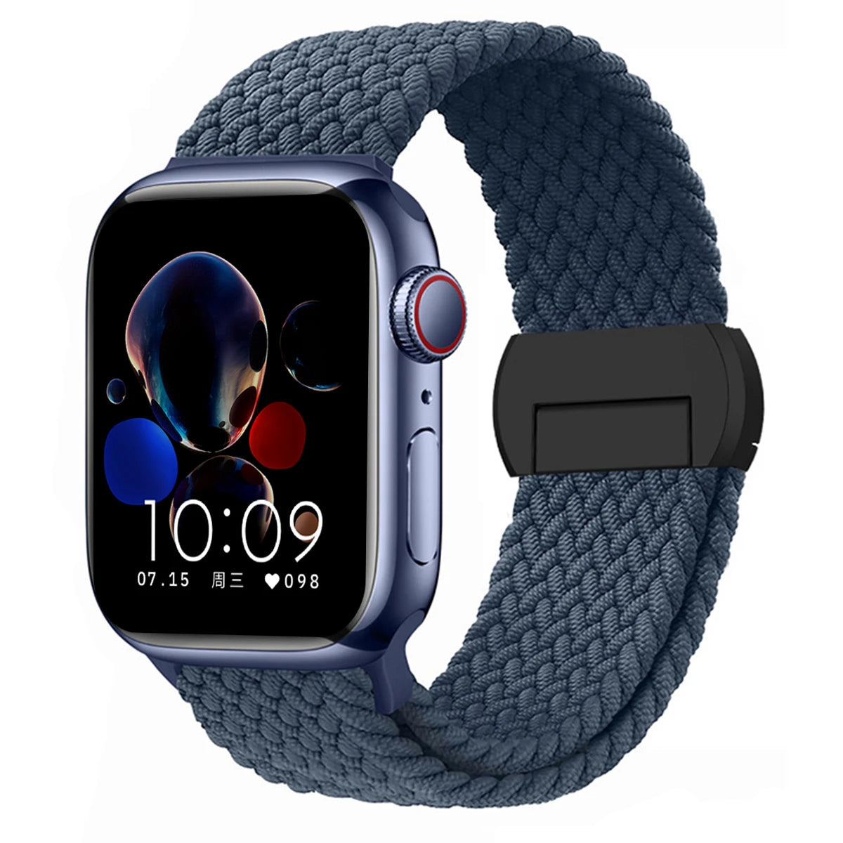 Stretchable Braided Solo Loop with Magnetic Closure for Apple Watch