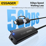 Essager 2.5" HDD/SSD SATA to USB 3.0 & Type-C Converter Adapter