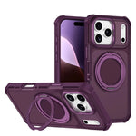 Matte Translucent MagSafe Case with 360° Rotatable Kickstand for iPhone 17 Series