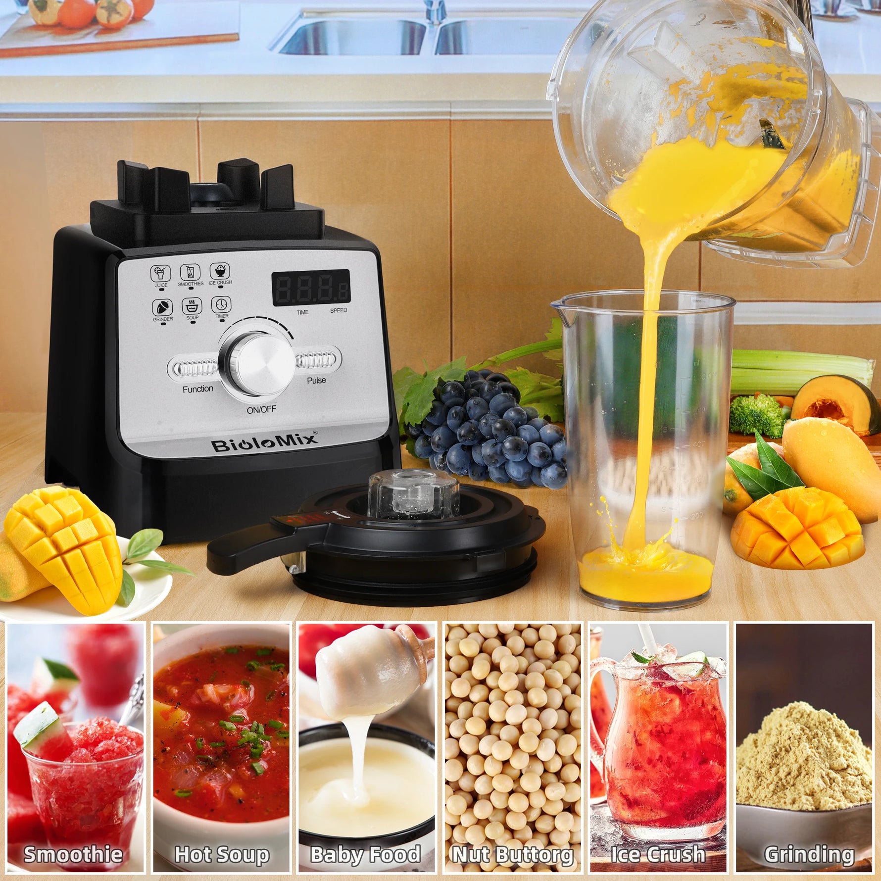 BioloMix Professional 2200W Blender