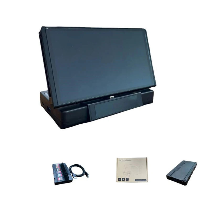 Portable TV Base Docking Station with Video Converter & Joy-Con Charger for Nintendo Switch