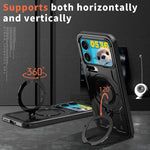Xiaomi 17 Series Military Drop-Proof Case with 360° Adjustable Ring Stand