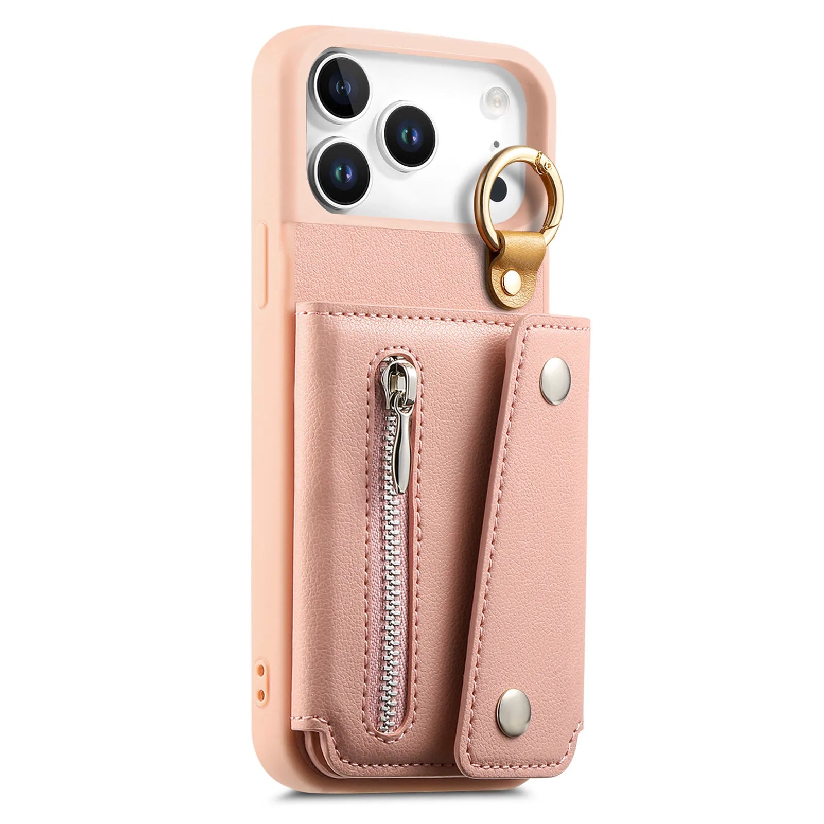 Premium Leather Triple-Fold Wallet Case for iPhone 17 Series