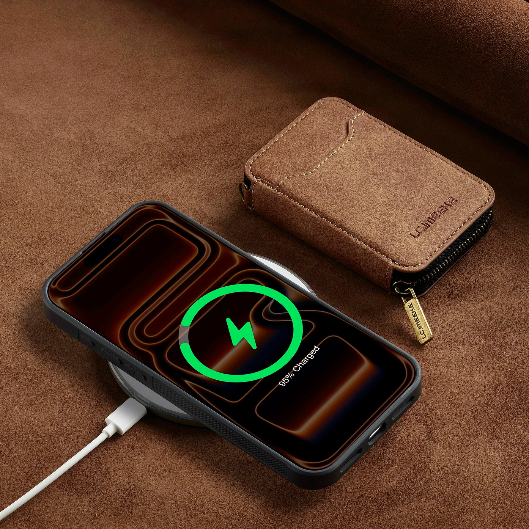 Premium Detachable MagSafe Case with Zipper Storage for iPhone 17 Series