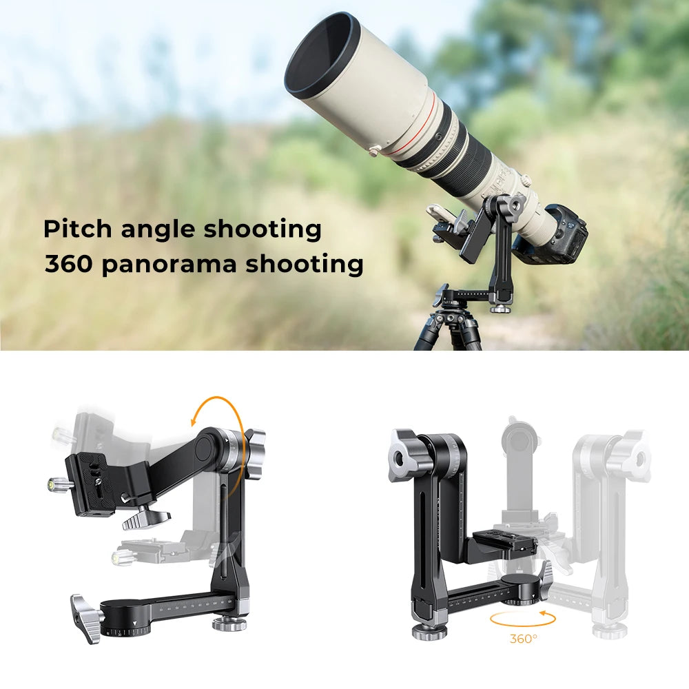 K&F Concept CNC Aluminum Gimbal Tripod Head