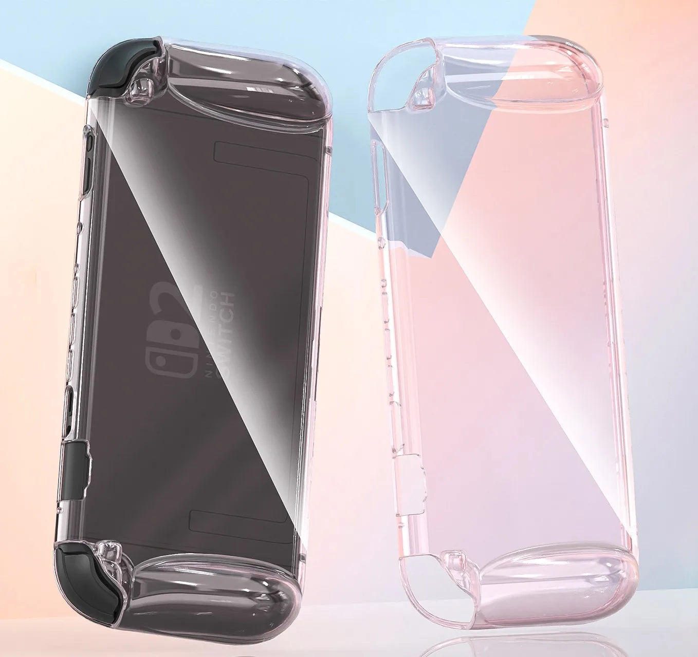 Ergonomic Grip Transparent Shockproof Case for Nintendo Switch 2 (2025)