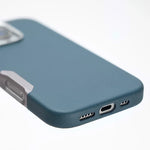 Premium Magnetic Vegan Leather Full Cover Case with Aluminum Alloy Camera Button Bezel for iPhone 16 Series