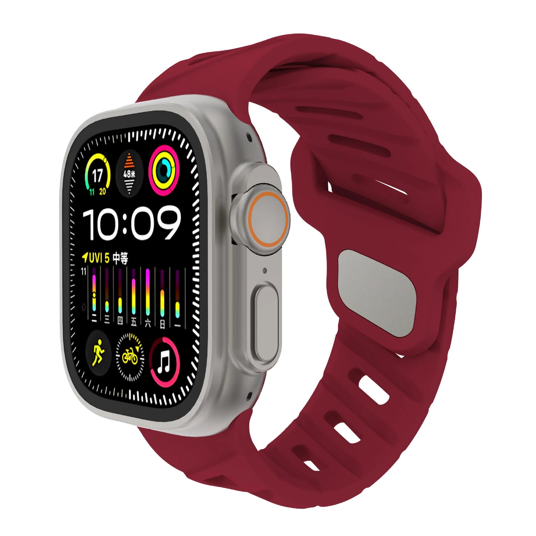 Durable Silicone Sport Strap for Apple Watch