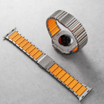 Metal Link Band with Magnetic Quick-Release for Apple Watch