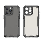 iPhone 15 Series Scratch-Proof Hard PC + Soft TPU Border Translucent Matte Case