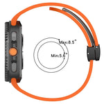 Silicone Smartwatch Band with Magnetic Snap Closure for Samsung Galaxy Watch 9
