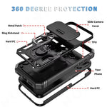 Heavy-Duty Military Armor Case with Sliding Camera Protection for iPhone 17 Series