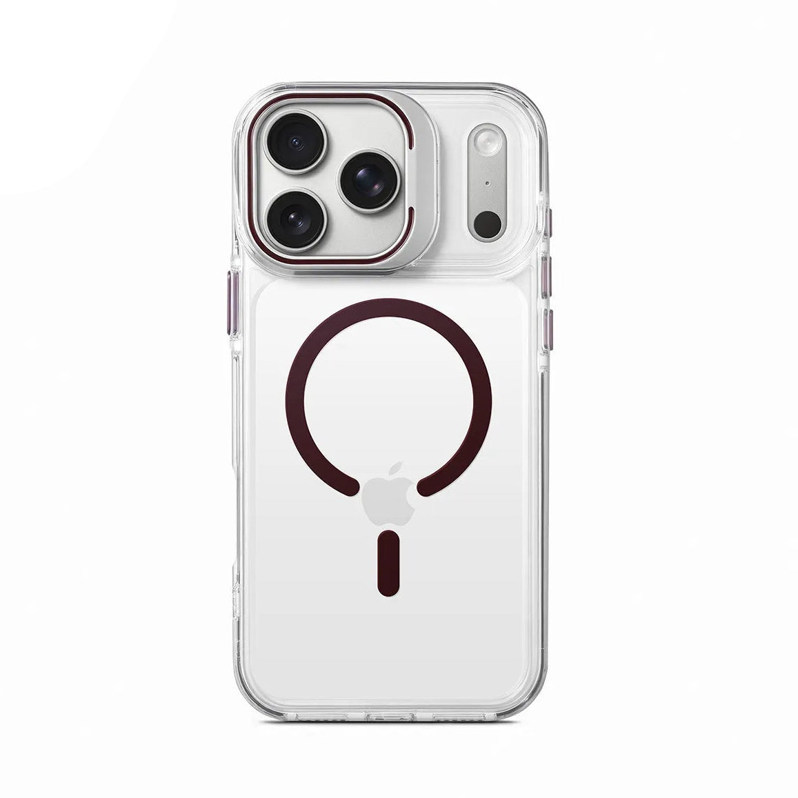 Transparent MagSafe Case with 360° Rotating Ring Stand for iPhone 18 Series