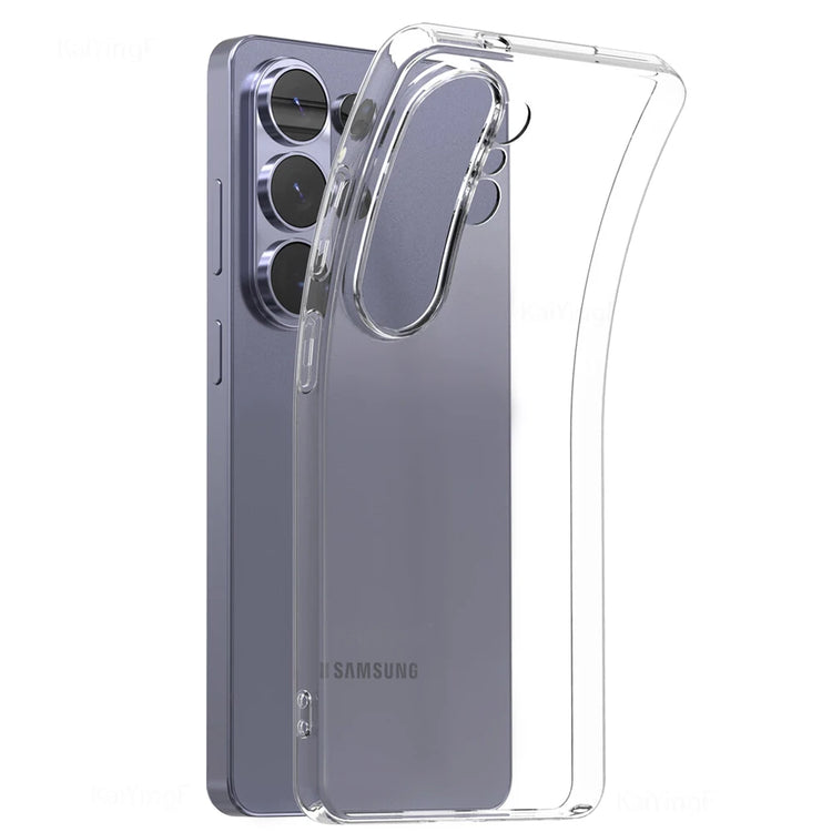 Transparent TPU Case with Padded Corners for Samsung Galaxy S25 Series