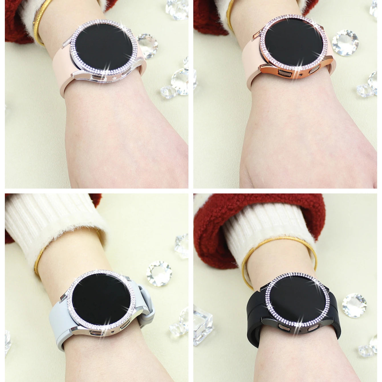 Stylish Glitter Protective Case for Samsung Galaxy Watch 6