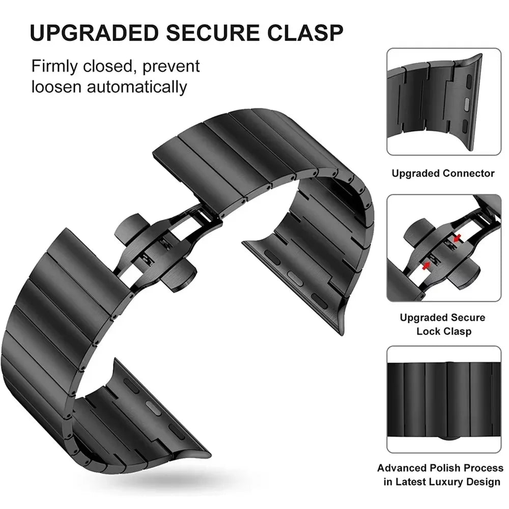 Comfortable Stainless Steel Strap for Apple Watch