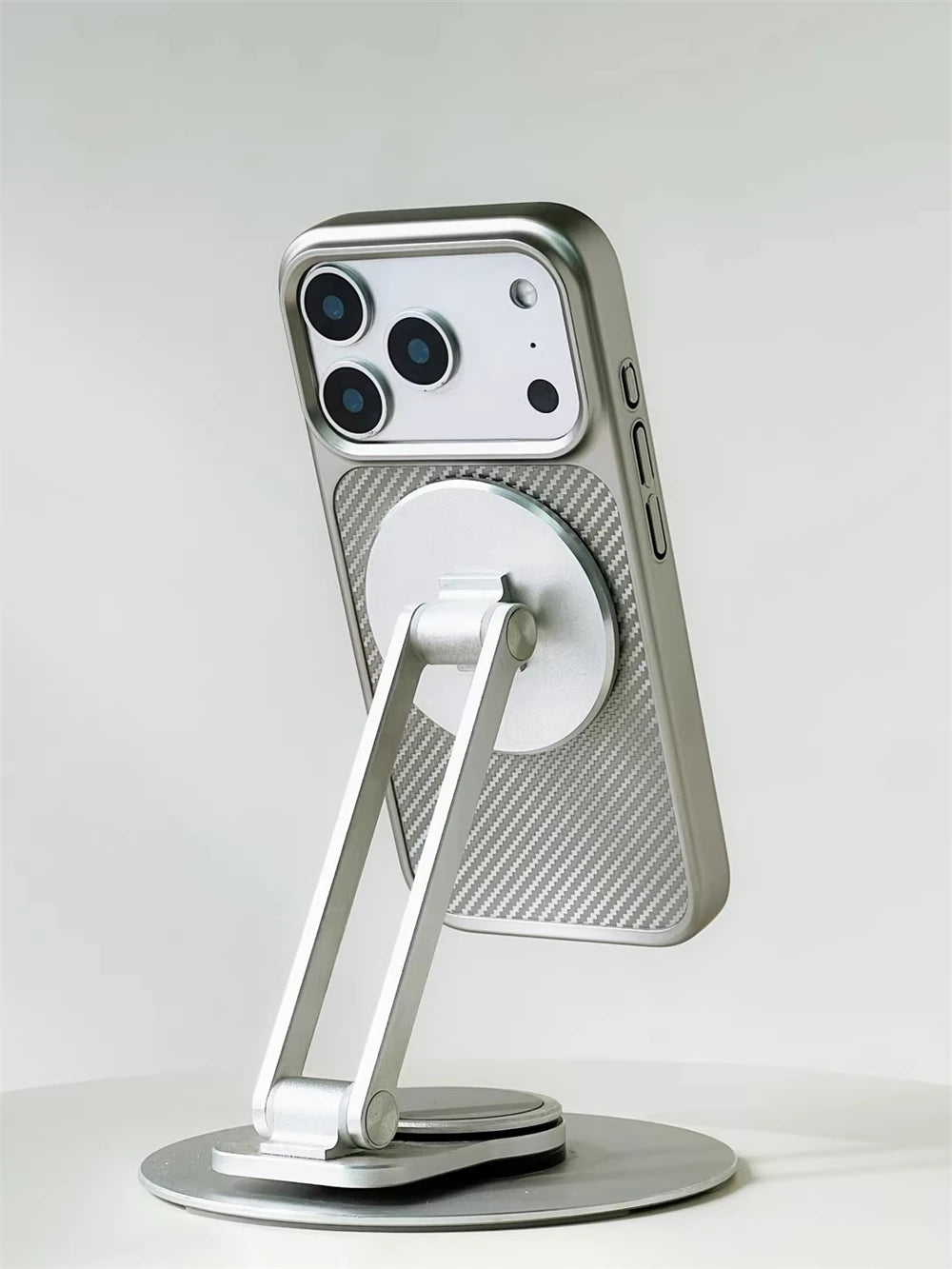 Carbon Fiber Pattern Hard PC MagSafe Case for iPhone 17 Series