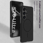 Luxury PU Leather Magnetic Case with Lens Protection for Samsung Galaxy S26 Ultra