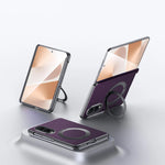 Slim Carbon Fiber Magnetic Case with 360° Rotating Kickstand for Samsung Galaxy Z Fold 8