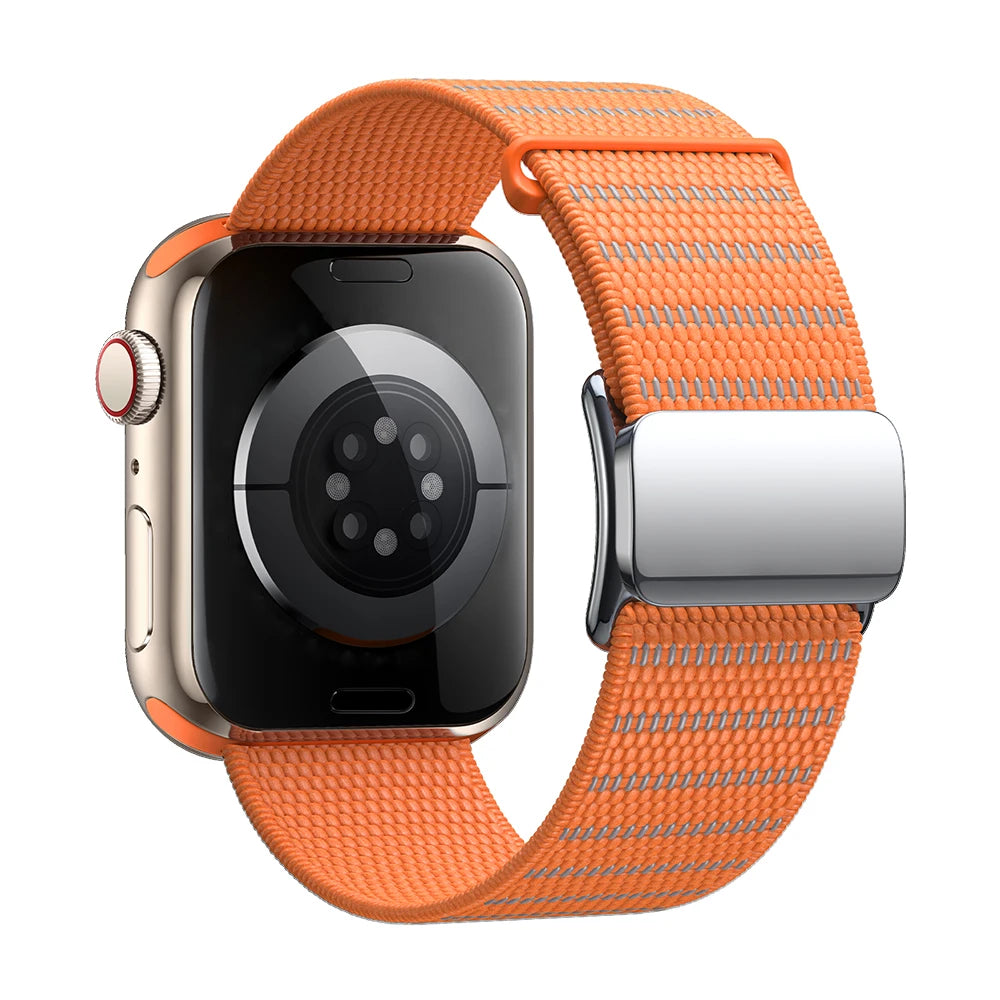 High-Visibility Reflective Nylon Strap for Apple Watch
