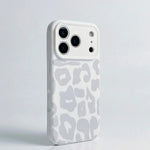 Frosted Leopard Print Silicone Case for iPhone 17 Series