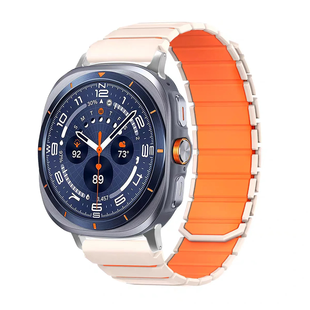 Quilted Padded Magnetic Clasp Watch Band for Samsung Galaxy Watch 9