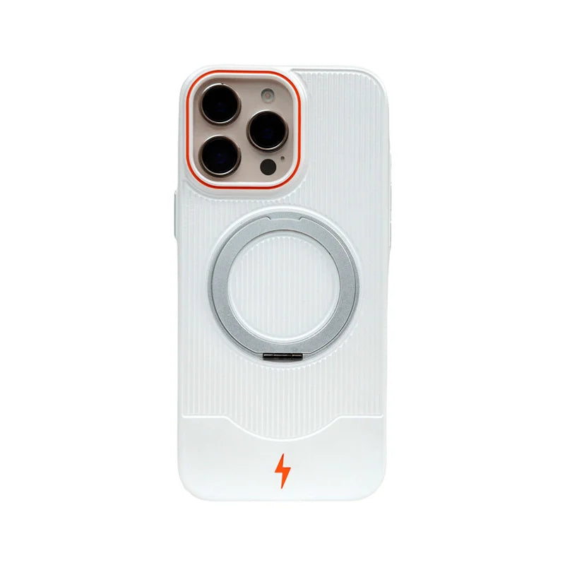 Ultrathin Frosted MagSafe Hard PC Case with 360° Rotating Kickstand for iPhone 16 Series