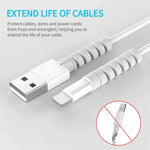 10-Pack Flexible Cable Protectors for Phone Chargers and Earbuds