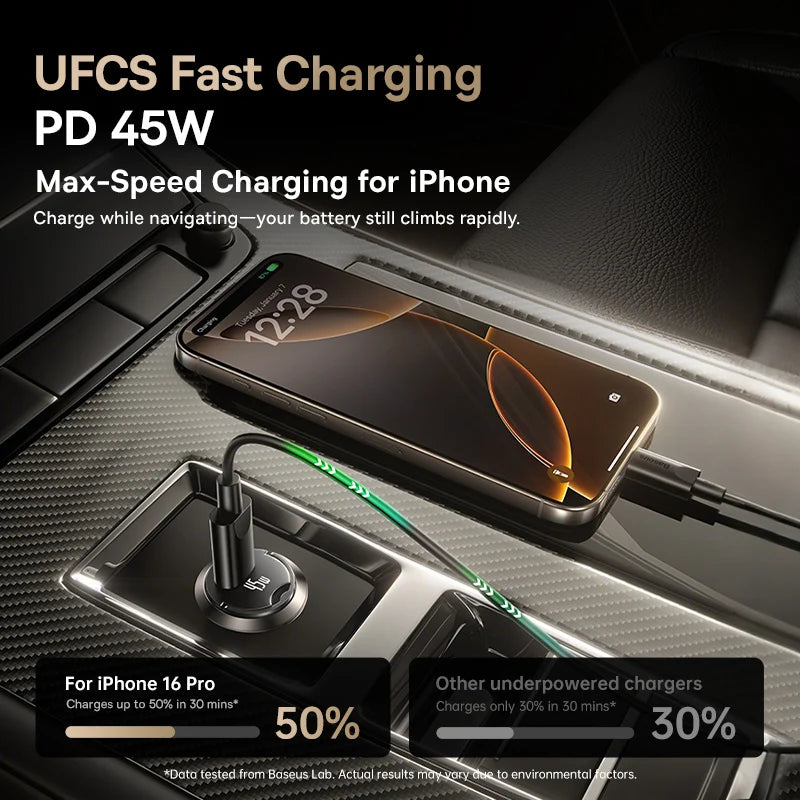Baseus PrimeTrip VP2 45W Car Charger