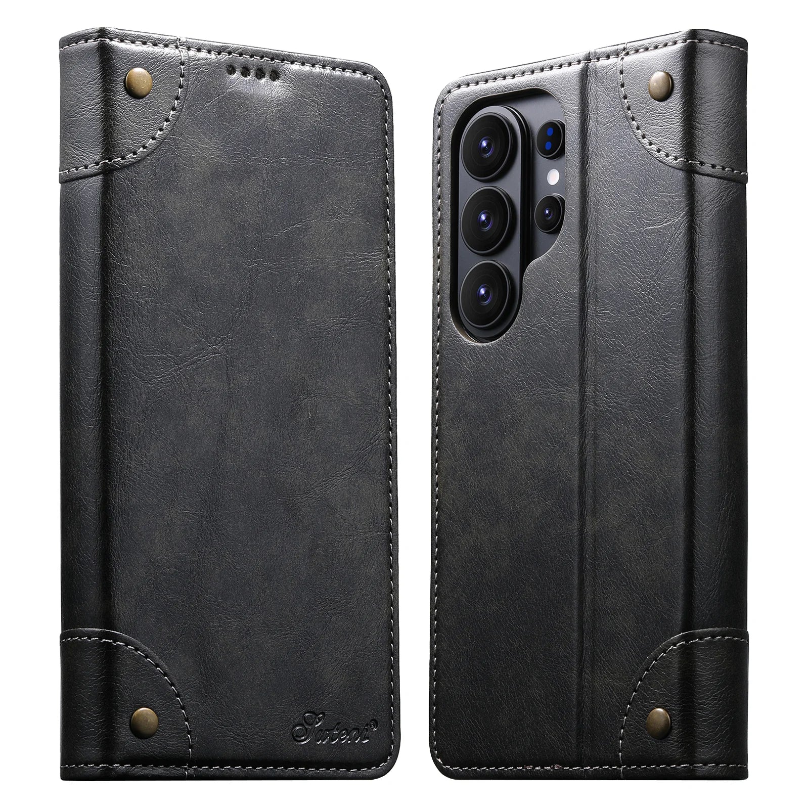 Samsung Galaxy S26 Series Leather Wallet Case with Kickstand