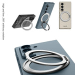 Samsung Galaxy Z Fold7 Magnetic Phone Case with 360° Rotating Bracket