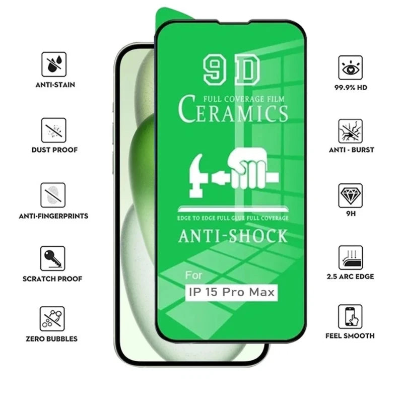 3-Pack iPhone 16 Series Soft Ceramic Screen Protection Film