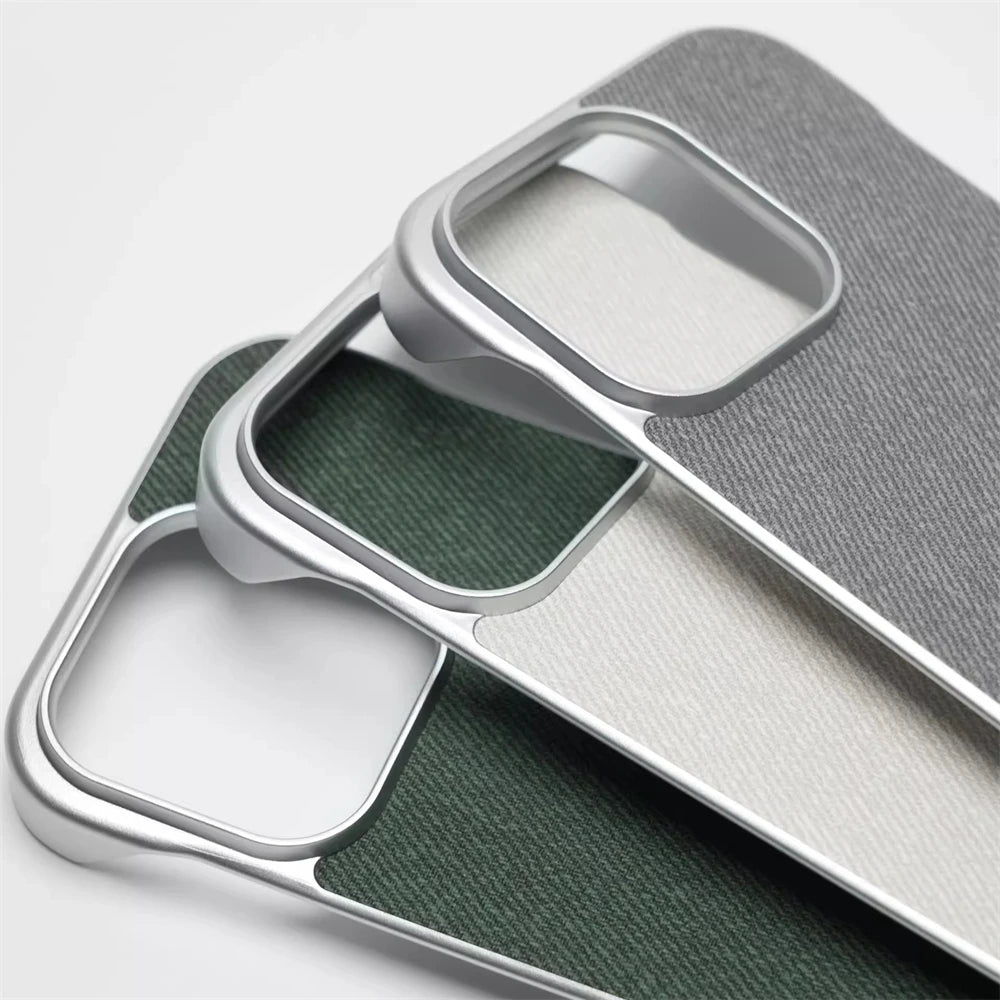 Cloth Texture Slim Case for iPhone 15 Series